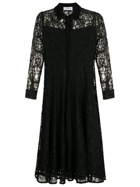 Čipkované midi šaty Olympiah čierna