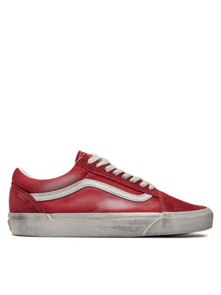 Chaussures de ville de tennis Vans rouge