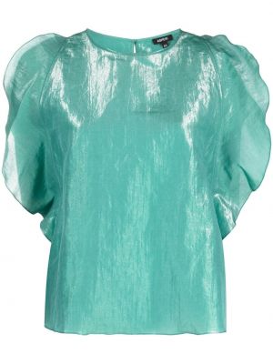 Blusa con volantes Aspesi verde