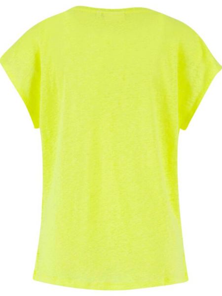 Льняная рубашка Calvin Klein желтая