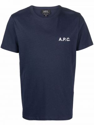 Bomull t-skjorte A.p.c. blå