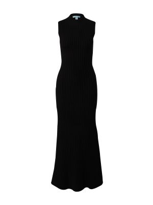Pletené pletené šaty Topshop čierna