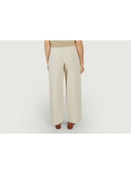 Pantalones de lino de algodón Knowledge Cotton Apparel