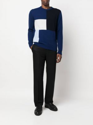Sweter z kaszmiru Colombo niebieski