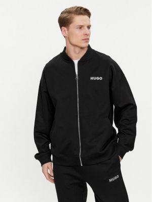 Sweat zippé oversize Hugo noir