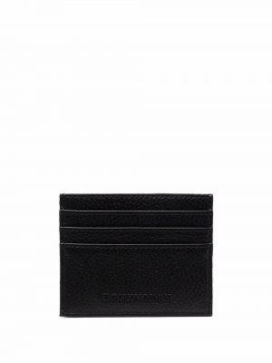 Kožená peňaženka Emporio Armani čierna