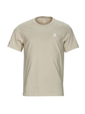 T-shirt ricamato con motivo a stelle Converse beige