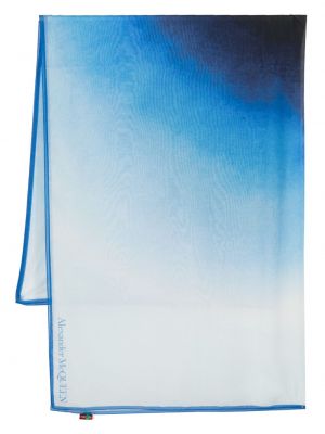 Gradienta krāsas šalle Alexander Mcqueen zils