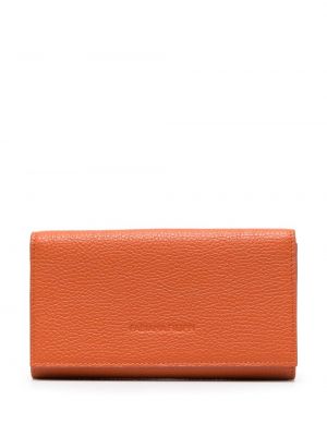 Bőr pénztárca Fabiana Filippi narancsszínű