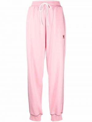 Pantalones de chándal con bordado M Missoni rosa