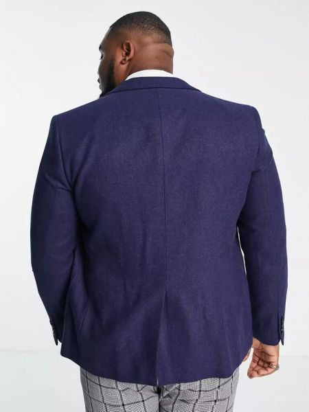 Свадебный твидовый приталенный пиджак Harry Brown коричневый