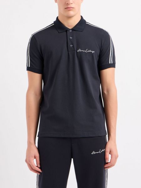 Siuvinėta polo marškinėliai Armani Exchange juoda