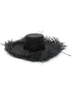 Oversize шапка бродирана с ресни Ruslan Baginskiy черно