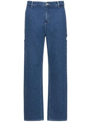 Rovné kalhoty Carhartt Wip modré