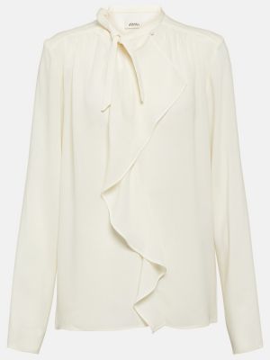 Блуза с волани Isabel Marant бяло