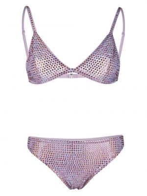 Bikini z kryształkami New Arrivals fioletowy