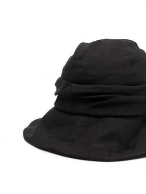 Mütze mit drapierungen Yohji Yamamoto schwarz