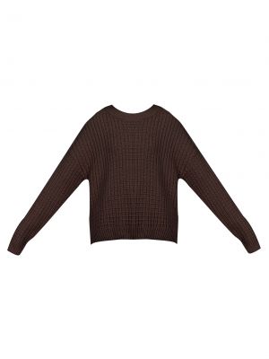 Jednofarebný pletený priliehavý sveter Mymo Now