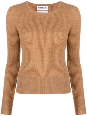 Pull en tricot Essentiel Antwerp marron