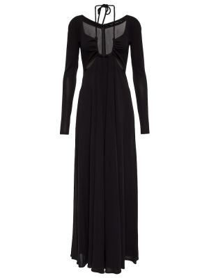Трикотажное платье макси с вырезом Proenza Schouler, черное
