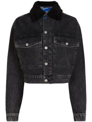 Džínová bunda Karl Lagerfeld Jeans černá
