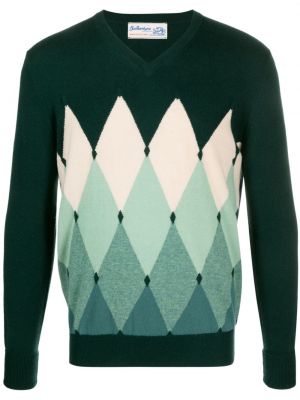 Kašmírový sveter s vzorom argyle Ballantyne