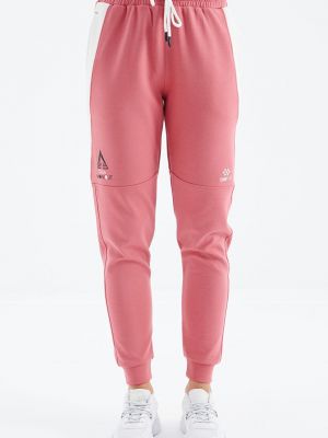 Спортивный костюм на шнуровке в полоску Tommylife розовый