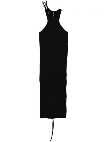 Rochie din tricou din jerseu Andreadamo negru