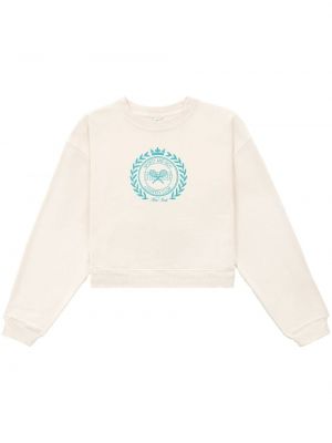 Bomuld sweatshirt Sporty & Rich hvid