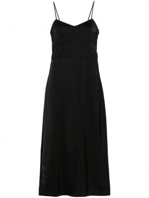 Σατέν φόρεμα Fabiana Filippi μαύρο