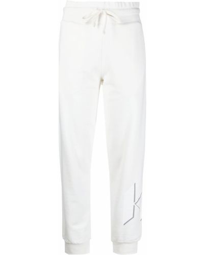 Спортни панталони slim Karl Lagerfeld бяло