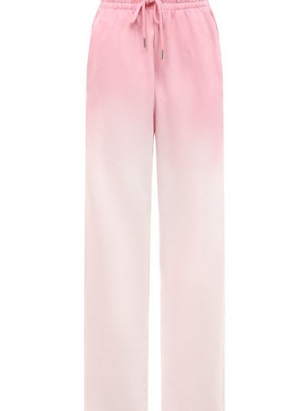 Розовые хлопковые брюки Dries Van Noten