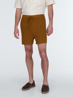 Shorts en coton Nanushka marron
