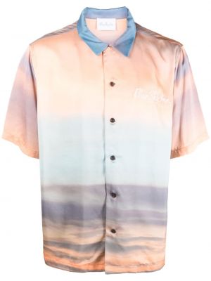 Σατέν πουκάμισο με σχέδιο Blue Sky Inn