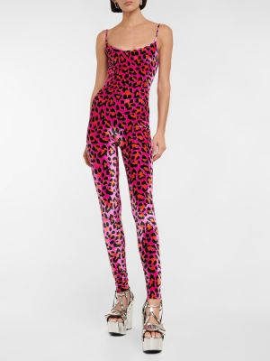 Body cu imagine cu model leopard Pucci roz