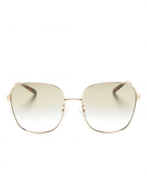 Okulary przeciwsłoneczne oversize Tory Burch złote
