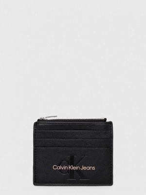 Denarnica Calvin Klein Jeans črna