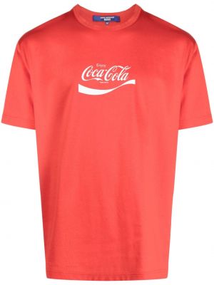 Kokvilnas t-krekls Junya Watanabe Man sarkans