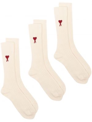 Чорапи Ami Paris червено