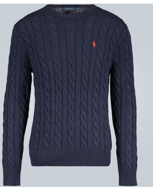Kokvilnas džemperis Polo Ralph Lauren zils