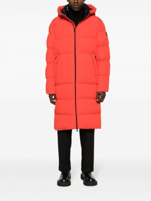Kabát s kapucí Woolrich červený