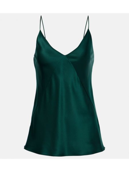 Silke sateng tank top Max Mara grønn