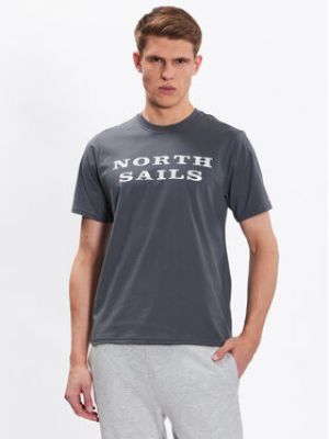 Priliehavé tričko North Sails sivá