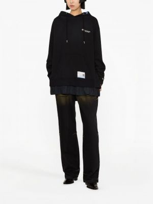 Bluza z kapturem bawełniana Maison Mihara Yasuhiro czarna