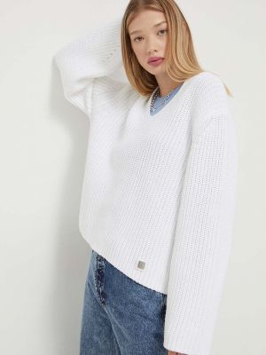Sweter bawełniany Hugo biały