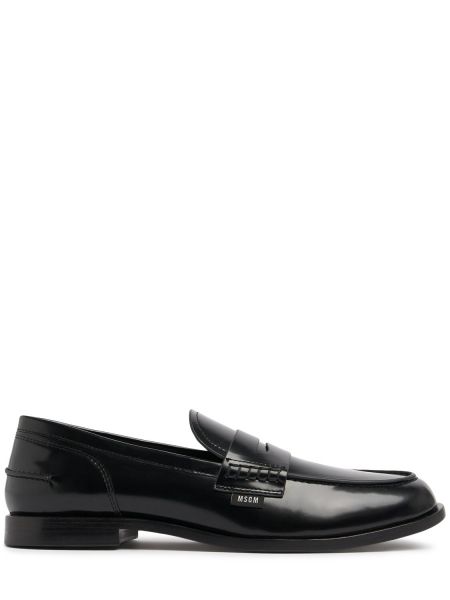 Loafers i läder Msgm svart