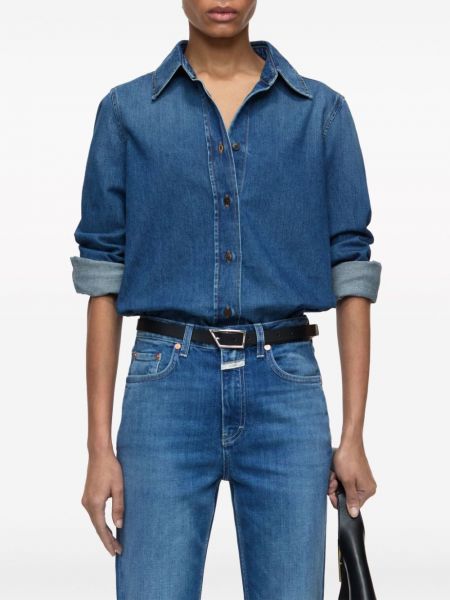 Chemise en jean avec manches longues Closed bleu