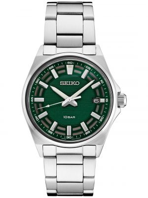 Часы из нержавеющей стали Seiko зеленые