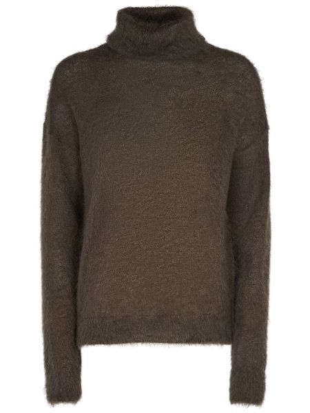 Polotröja i mohair Saint Laurent brun