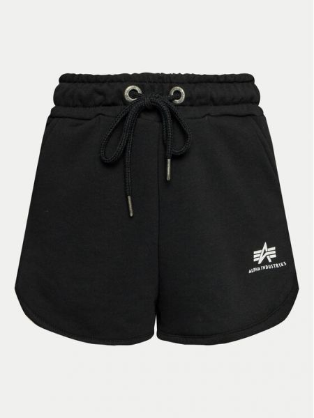 Pantaloni scurți de sport Alpha Industries negru